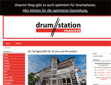 Tablet Screenshot of drumstation-maintal.de